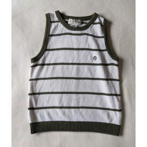 Vintage Striped Knit Vest